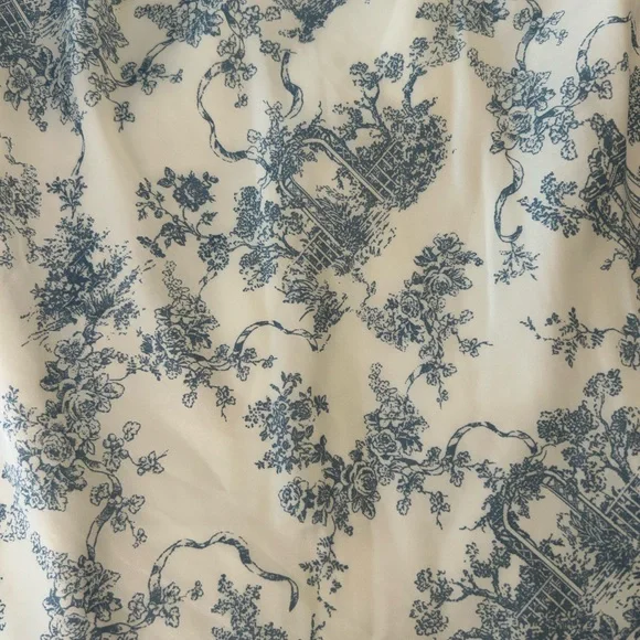 Princess Polly Blue and Cream Mini Dress - Picture 3 of 8